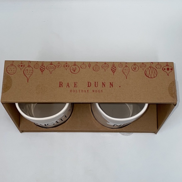 Rae Dunn Holiday Mugs Gift Set Naughty & Nice - Picture 4 of 5